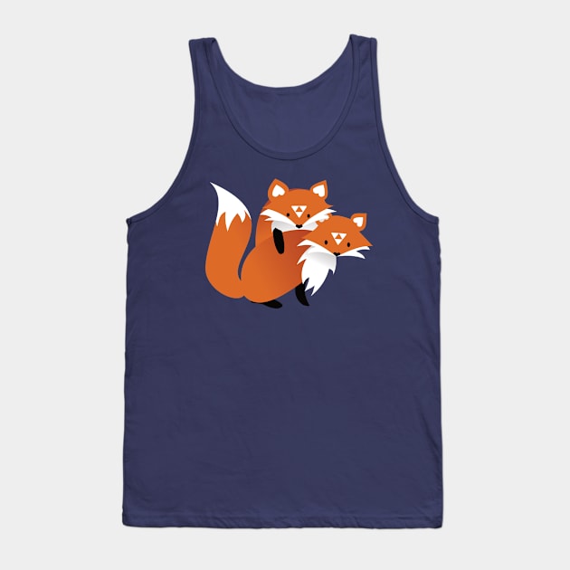 Two fox cubs Tank Top by etherElric